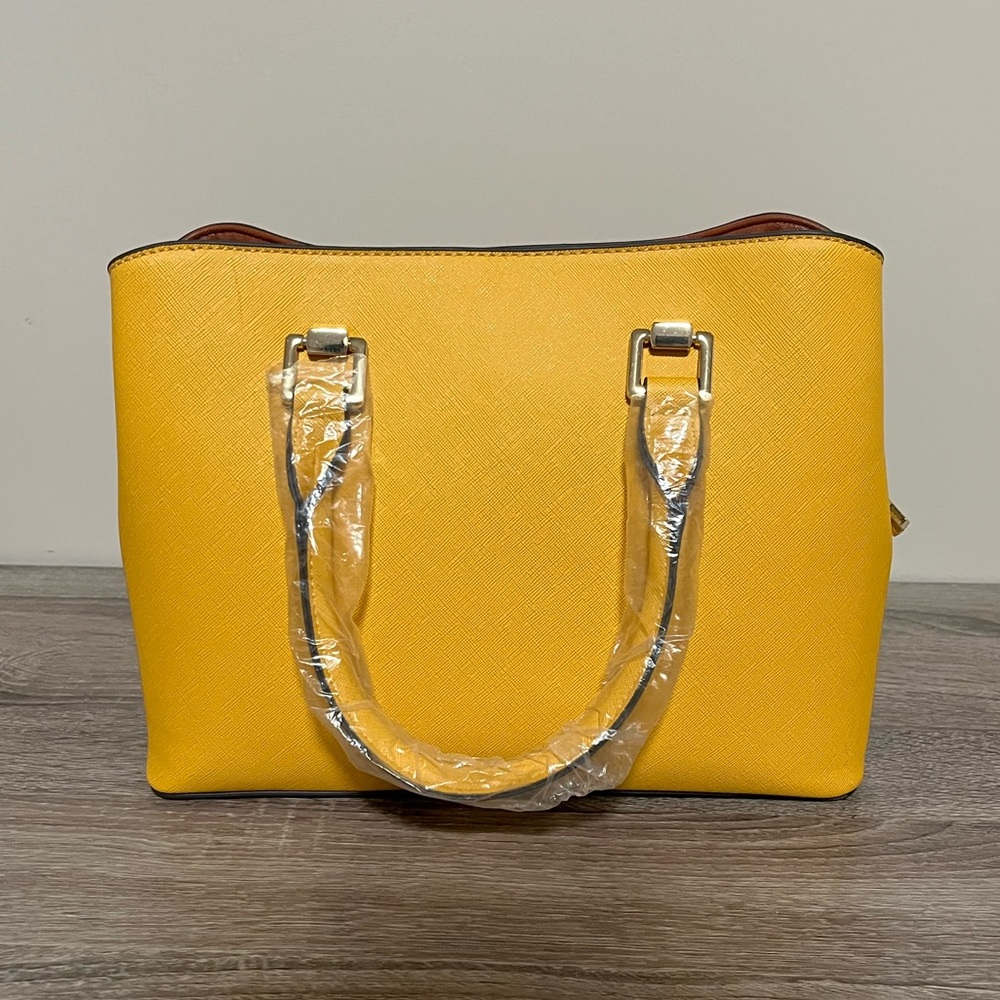 Aldo Preppy Luxury Yellow Women's Handbag | NWT - Picture 6 of 9